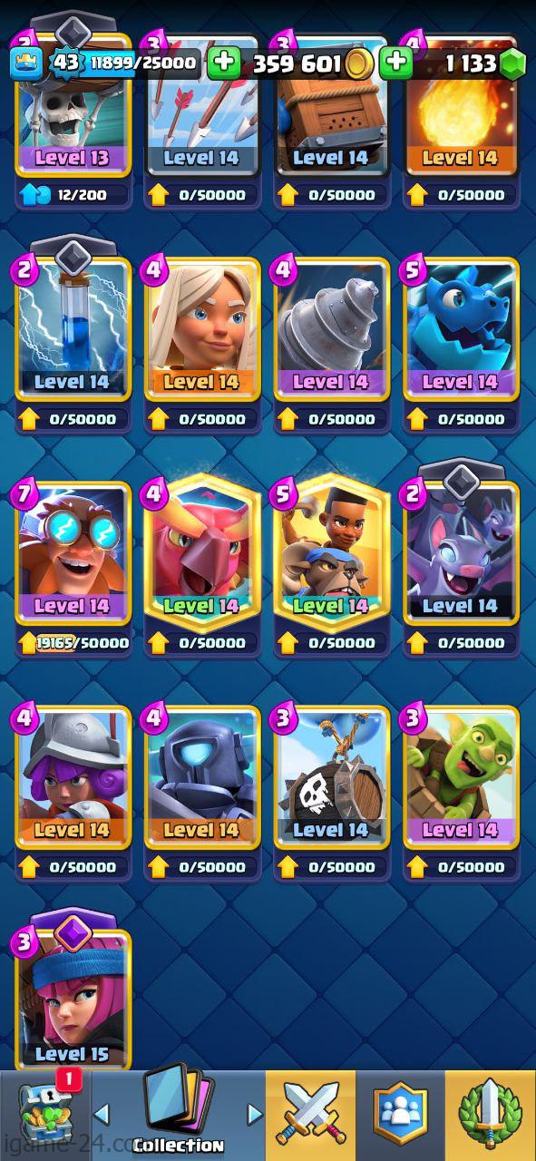 photo 2024 05 04 12 14 04 ROYALE LEVEL43 WITH 21MAXED CARD AND 359K GOLD