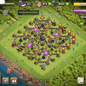 COC TOWN HALL 9 FULLY MAX | LEVEL77 | KB30 AQ30