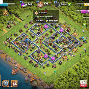 COC TOWN HALL 12 FULLY MAX | LEVEL158 | KB65 AQ65 GW40