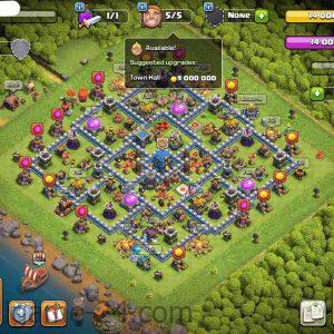 COC TOWN HALL 12 FULLY MAX WITH 2K GEMS | LEVEL166 | KB65 AQ65 GW40
