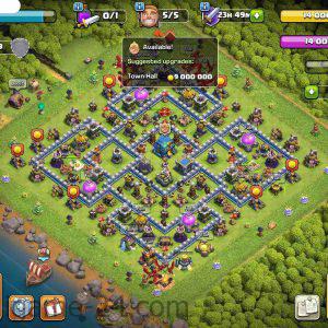 COC TOWN HALL 12 FULLY MAX | LEVEL142 | KB65 AQ65 GW40